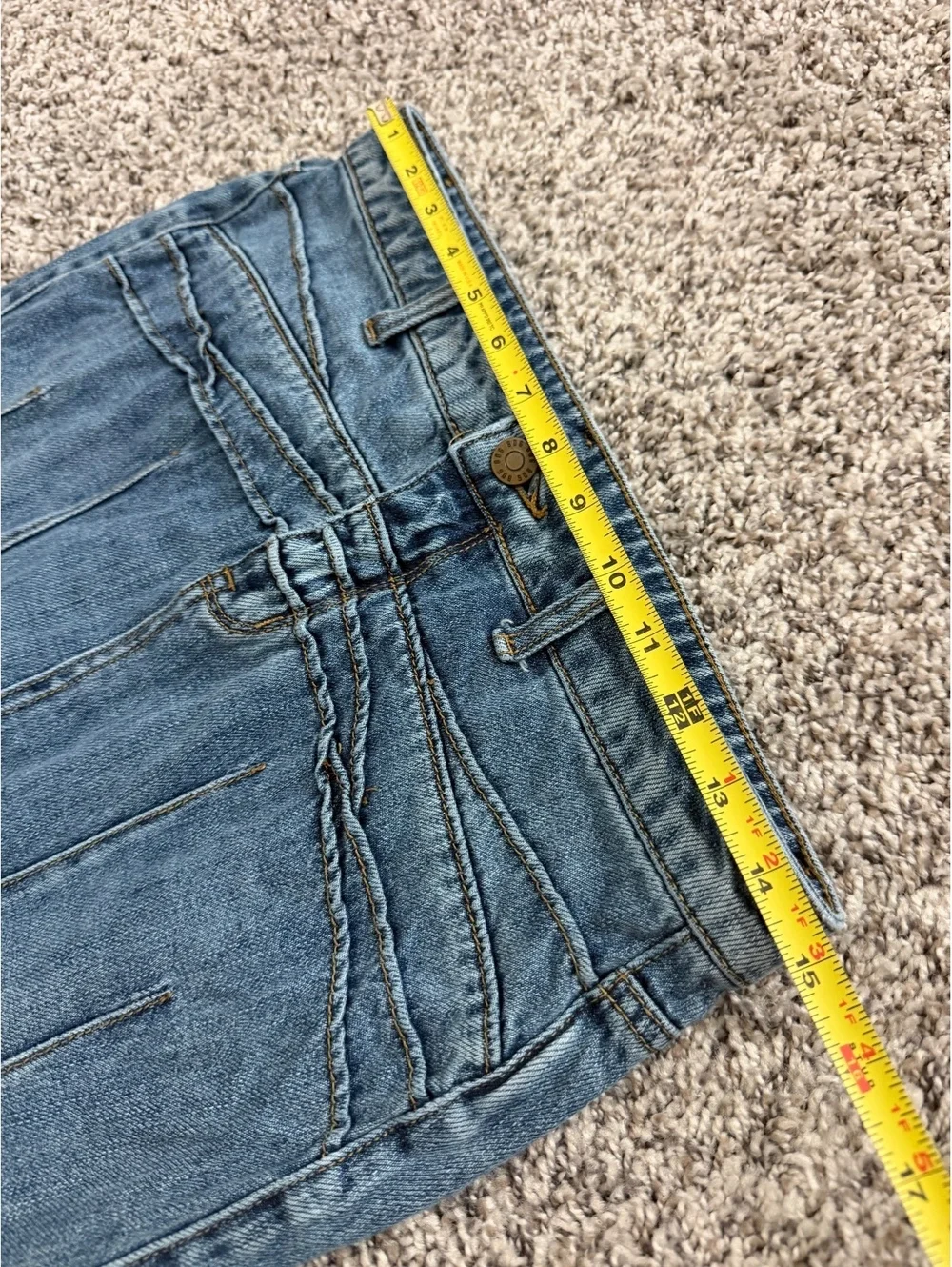 BDG Urban Outfitters Blue Denim Mermaid Maxi Flared Panel Skirt Women's Size S